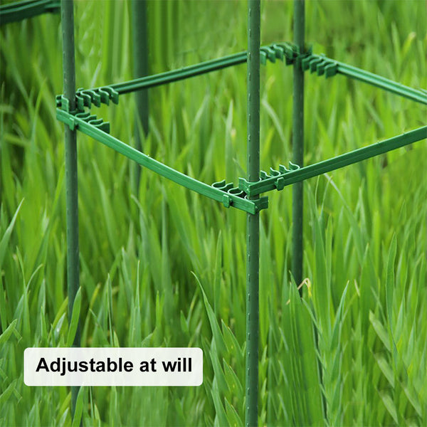 5 ft.H Square Tomato Cage Adjustable Plant Support Stake