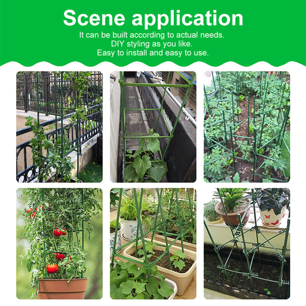 5 ft.H Square Tomato Cage Adjustable Plant Support Stake