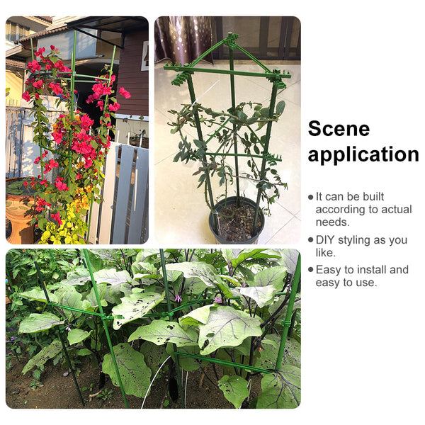 5 ft.H Square Tomato Cage Adjustable Plant Support Stake