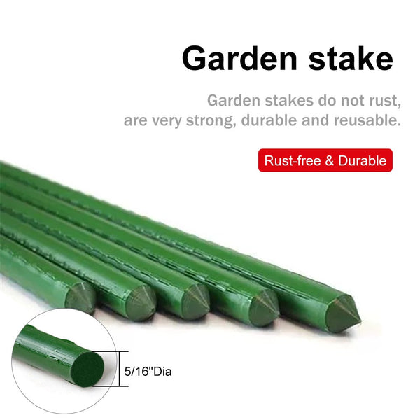 5 ft.H Square Tomato Cage Adjustable Plant Support Stake
