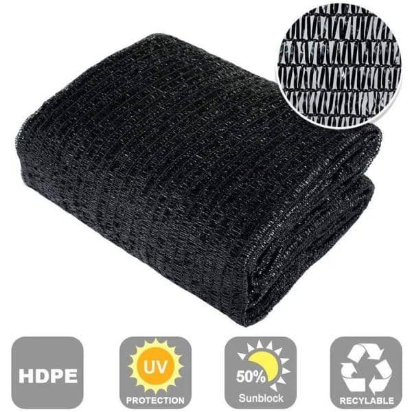 40% Shade Cloth Netting 8ft Width, Black