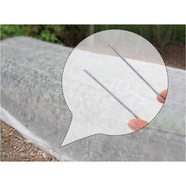 1.57 in. x 6 in. Galvanized Landscape Staples Stake 11-Gauge Silver, Metal Weedmat Stake Pins
