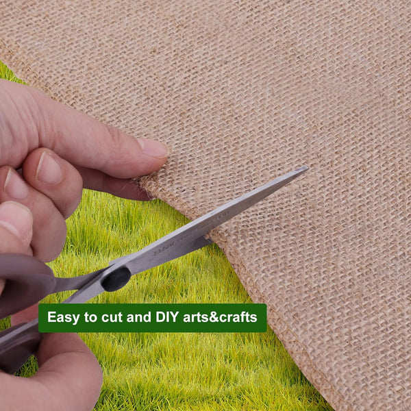 7.5oz. 63in Width Natural Burlap Fabric