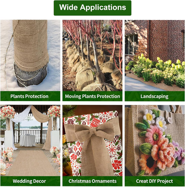 7.5oz. 63in Width Natural Burlap Fabric