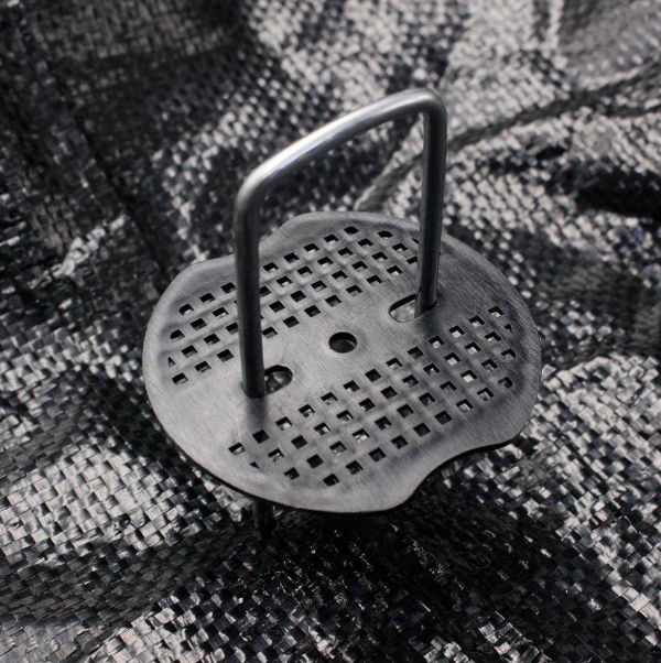 1.57 in. x 6 in. Galvanized Landscape Staples Stake 11-Gauge Silver, Metal Weedmat Stake Pins