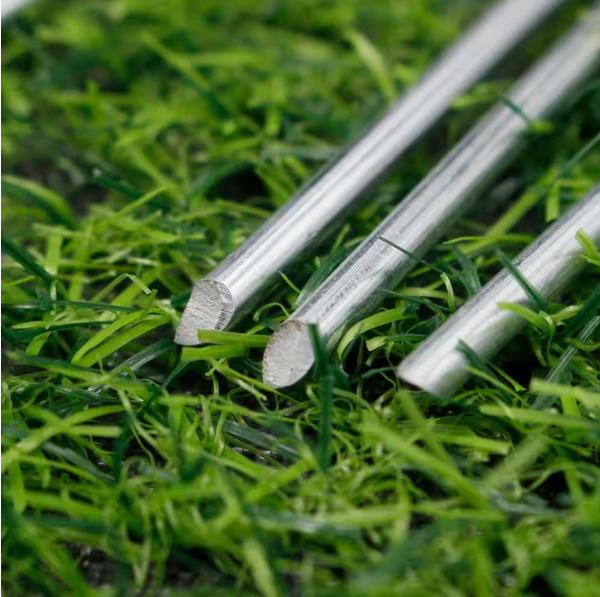 1.57 in. x 6 in. Galvanized Landscape Staples Stake 11-Gauge Silver, Metal Weedmat Stake Pins