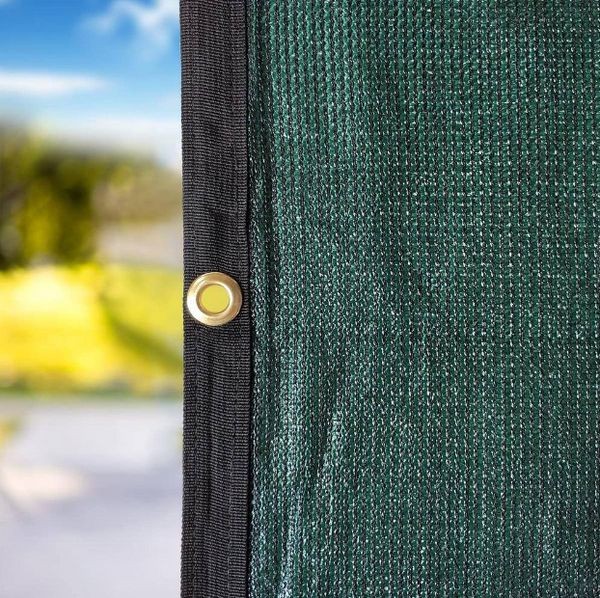 10ft Width.90% RV Awning Privacy Screen Shade Panel Kit Sunblock Shade Drop,Dark green