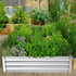 Silver Planting Bed Raised Garden Bed Metal Garden Beds for Vegetable Flower Bed Kit