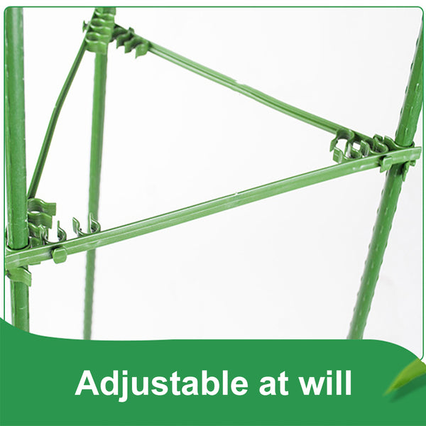 4 ft.H Triangular Tomato Cage Adjustable Plant Support Stake