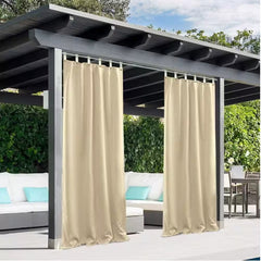 50 in. W x 96 in. L  Beige Polyester Thermal Blackout Curtain