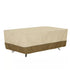 72 in. Beige Rectangular Fire Pit Cover