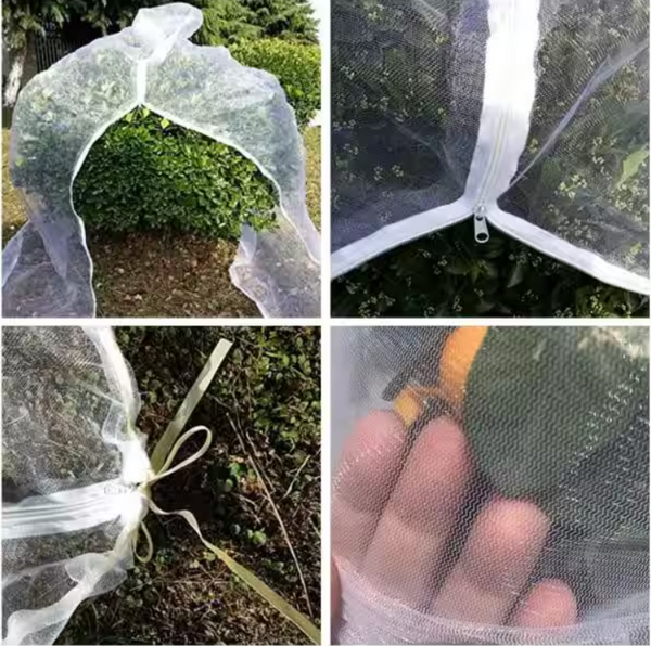 Garden Insect Netting Bag with Zipper, Small size