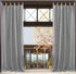 50 in W x 120 in L .Band Window Curtain Panel Grey