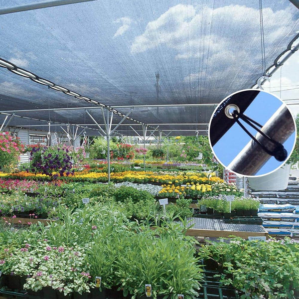 40% Prefabricated shade panel with Grommets 12ft Width, Black