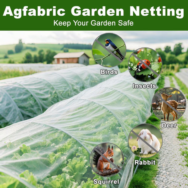 Insect barrier netting, 10ft Width, White