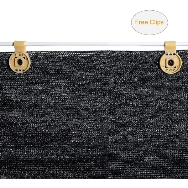 50% Shade Cut Edge 20ft Width，Black