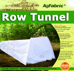 10FT H15" Grow Tunnel for Plants Greenhouse Garden Windowed Row Tunnel with Fleece CoverL10FT H15"