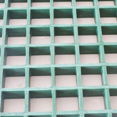 Fiberglass Molded Grating, 4x12ft, Green