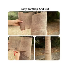 5.3 ft length 7.7 oz. Natural Burlap Fabric for Weed Barrier, Raised Bed, Seed Cover, Tree Wrap Burlap 的副本