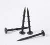0.67 ft. H Black Landscape Sturdy Plastic Stakes Plastic Weedmat Pins Stake