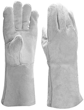 Goatskin Leather Gardening Gloves with Long Cowhid