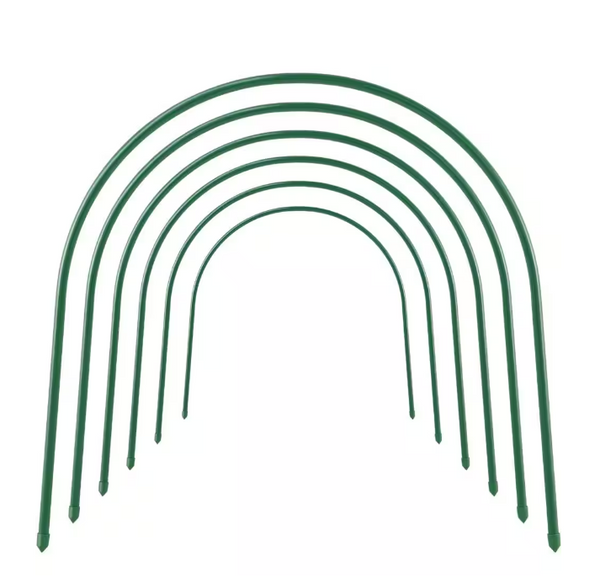 4 ft. L with Dia 0.3 in. Steel Greenhouse Hoops, Rust-Free Grow Tunnel, Support Hoops for Garden