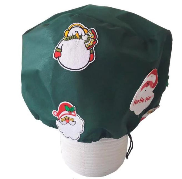 2.0 oz. 10 in. x 15 in. Dark Green Christmas Decoration Fabric Plant Protecting Bag