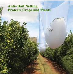Hail Netting ,Bird Netting Protect Fruits and Plants from Hail Damage, White
