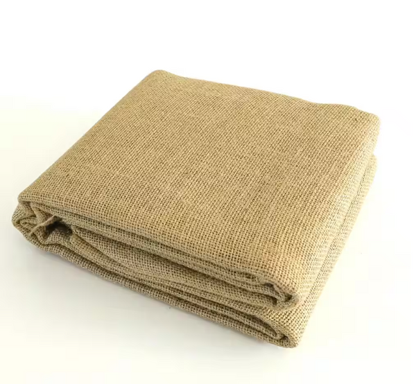 45 in. x 15 ft. Gardening Burlap Roll - Natural Burlap Fabric for Weed Barrier, Tree Wrap Burlap, Rustic Party Decor