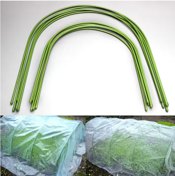 4 ft. L with Dia 0.3 in. Steel Greenhouse Hoops, Rust-Free Grow Tunnel, Support Hoops for Garden