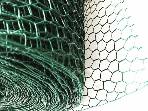 Hexagonal Wire Mesh with Post,Green