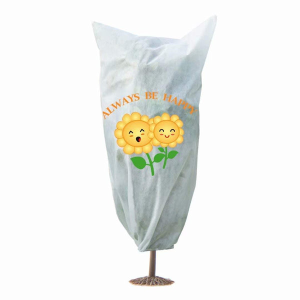 Printed plant cover sunflower 40x37in