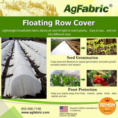 0.9oz Row Cover 100/250ft  Width, white