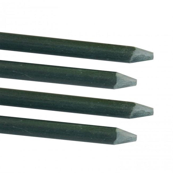 3/8in Dia, 6ft Plant Stakes Dark Green with Tie,10 packs